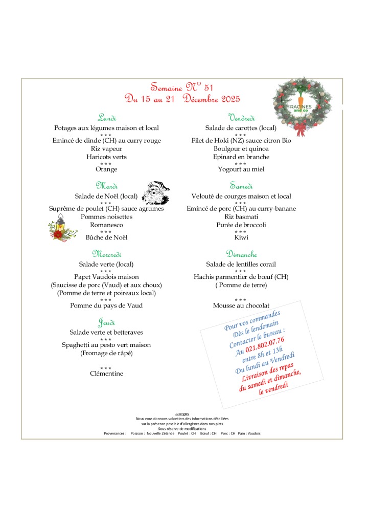 thumbnail of Menus Racines du 15 au 19 décembre 2025